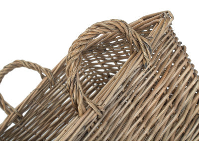 Basket, MEDIUM ANTIQUE WASH HANDLED STORAGE SOLUTION - UNLINED