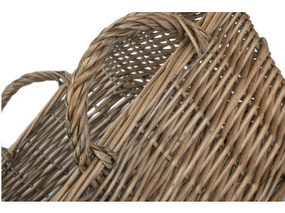 Basket, LARGE ANTIQUE WASH HANDLED STORAGE SOLUTION - UNLINED