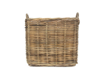Basket, INGLENOOK SQUARE RATTAN LOG BASKET
