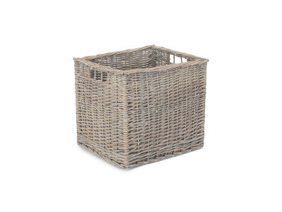 Basket, SQUARE GREY WASH STORAGE SOLUTION