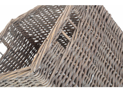 Basket, SQUARE GREY WASH STORAGE SOLUTION