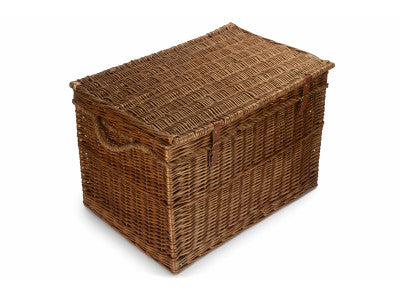 "Basket, 29" LIGHT STEAMED STORAGE HAMPER"