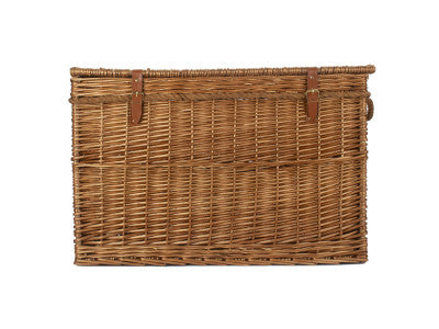 "Basket, 29" LIGHT STEAMED STORAGE HAMPER"