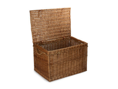 "Basket, 29" LIGHT STEAMED STORAGE HAMPER"