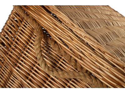 "Basket, 29" LIGHT STEAMED STORAGE HAMPER"