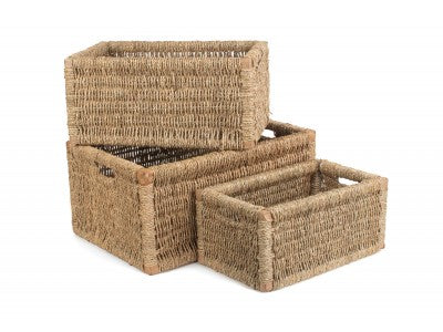 Basket, MEDIUM SEAGRASS STORAGE BASKET