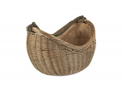 Basket, ANTIQUE WASH ROPE HANDLED CARRYING BASKET 