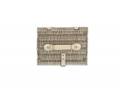 "Basket, 10" ANTIQUE WASH SPLIT WILLOW HAMPER"