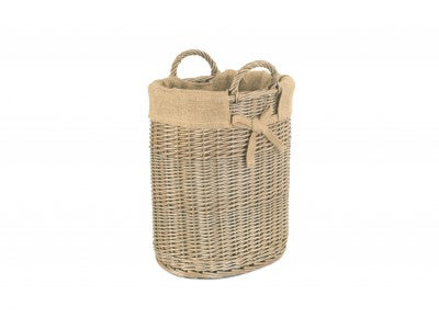 Basket, SMALL OVAL LOG / STORAGE BASKET