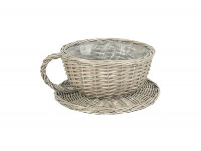 Basket, ANTIQUE WASH TEA CUP BASKET