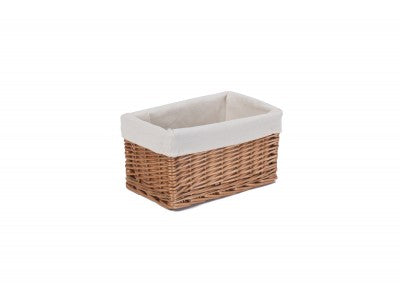Basket, SMALL DOUBLE STEAMED STORAGE BASKET with WHITE LINING