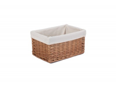 Basket, MEDIUM DOUBLE STEAMED STORAGE BASKET with WHITE LINING