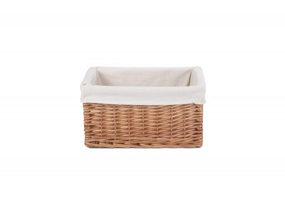 Basket, MEDIUM DOUBLE STEAMED STORAGE BASKET with WHITE LINING