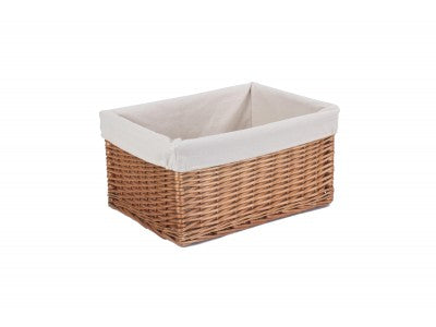 Basket, LARGE DOUBLE STEAMED STORAGE BASKET with WHITE LINING