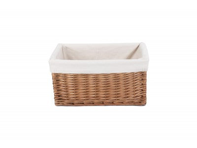 Basket, LARGE DOUBLE STEAMED STORAGE BASKET with WHITE LINING
