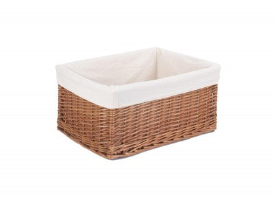 Basket, EXTRA LARGE DOUBLE STEAMED STORAGE BASKET with WHITE LINING