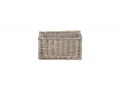 Basket, SMALL ANTIQUE WASH STORAGE BASKET 