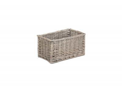 Basket, SMALL ANTIQUE WASH STORAGE BASKET 