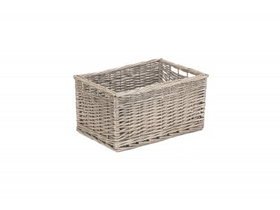 Basket, MEDIUM ANTIQUE WASH STORAGE BASKET