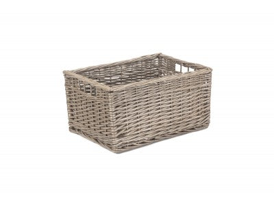 Basket, LARGE ANTIQUE WASH STORAGE BASKET