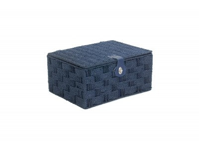 Basket, LARGE BLUE PAPER ROPE HAMPER