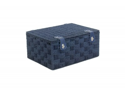 Basket, EXTRA LARGE BLUE PAPER ROPE HAMPER