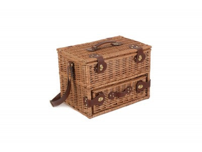 Basket, 4 PERSON GREEN TWEED DRAWER HAMPER