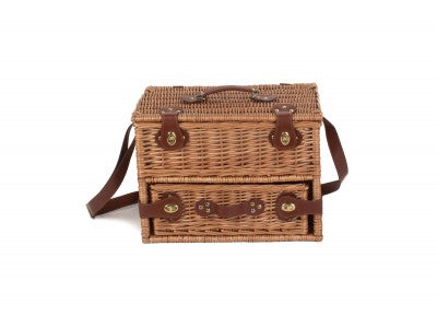 Basket, 4 PERSON GREEN TWEED DRAWER HAMPER