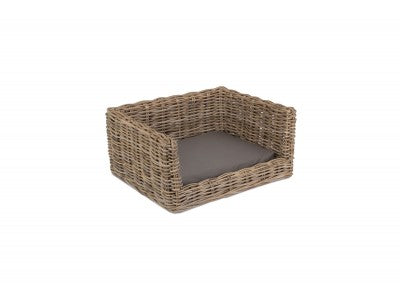 Basket, LUXURY RATTAN DOG SOFA BED - SMALL