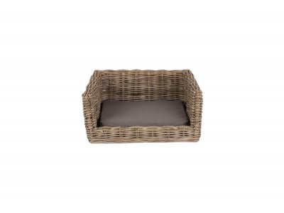 Basket, LUXURY RATTAN DOG SOFA BED - SMALL