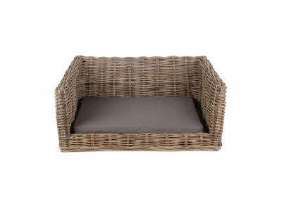 Basket, LUXURY RATTAN DOG SOFA BED - MEDIUM