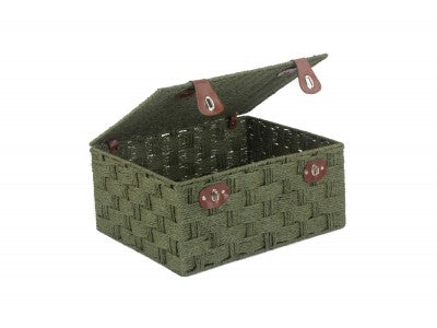 Basket, EXTRA LARGE GREEN PAPER ROPE HAMPER