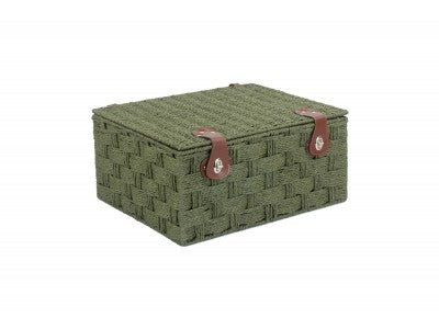 Basket, EXTRA LARGE GREEN PAPER ROPE HAMPER