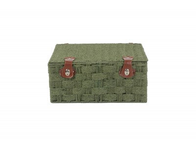 Basket, EXTRA LARGE GREEN PAPER ROPE HAMPER