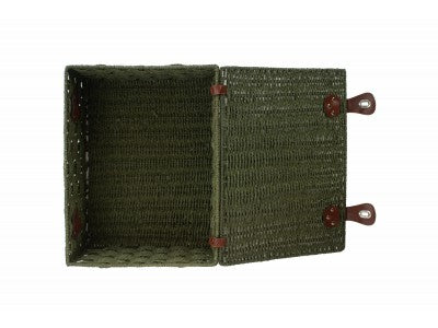 Basket, EXTRA LARGE GREEN PAPER ROPE HAMPER