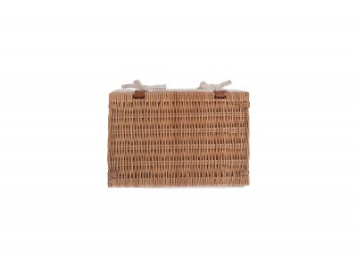Basket, MEDIUM DOUBLE STEAMED STORAGE HAMPER with WHITE LINING