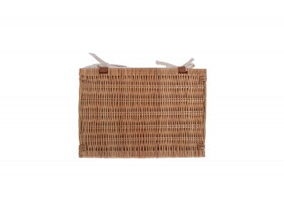 Basket, LARGE DOUBLE STEAMED STORAGE HAMPER with WHITE LINING