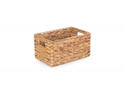 Basket, SMALL WATER HYACINTH RECTANGULAR STORAGE BASKET