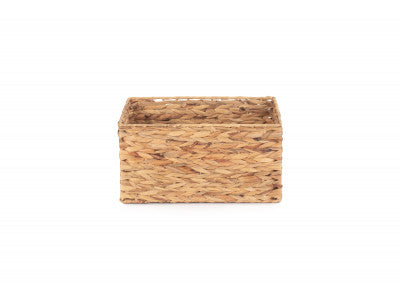 Basket, SMALL WATER HYACINTH RECTANGULAR STORAGE BASKET