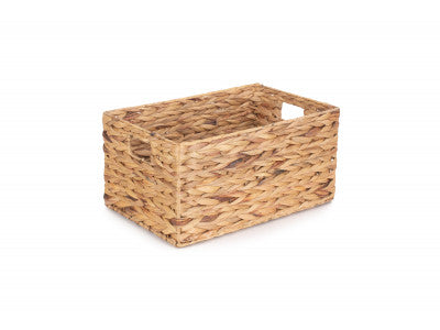 Basket, MEDIUM WATER HYACINTH RECTANGULAR STORAGE BASKET