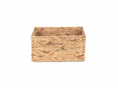 Basket, MEDIUM WATER HYACINTH RECTANGULAR STORAGE BASKET