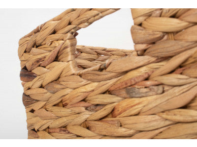 Basket, MEDIUM WATER HYACINTH RECTANGULAR STORAGE BASKET
