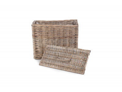 Basket, RECTANGULAR TOILET TIDY LIDDED BASKET