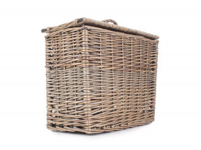 Basket, RECTANGULAR TOILET TIDY LIDDED BASKET