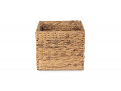 Basket, SMALL WATER HYACINTH SQUARE STORAGE BASKET