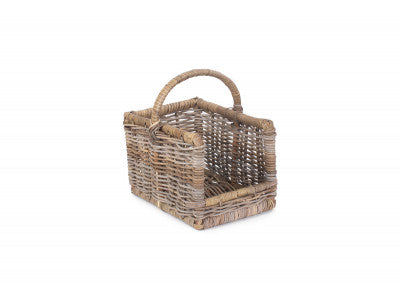 Basket, SMALL RATTAN OPEN ENDED LOG BASKET