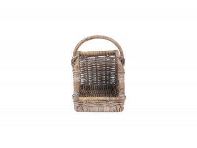 Basket, SMALL RATTAN OPEN ENDED LOG BASKET