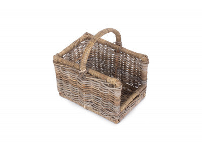 Basket, SMALL RATTAN OPEN ENDED LOG BASKET