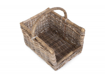 Basket, MEDIUM RATTAN OPEN ENDED LOG BASKET