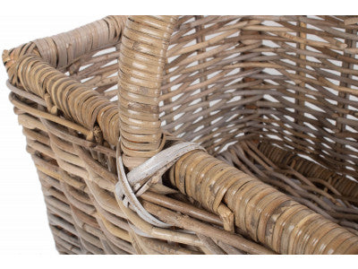 Basket, MEDIUM RATTAN OPEN ENDED LOG BASKET